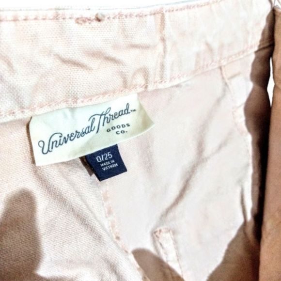 Women's High-Rise Wide Leg Cropped Jeans Pink - Picture 6 of 10